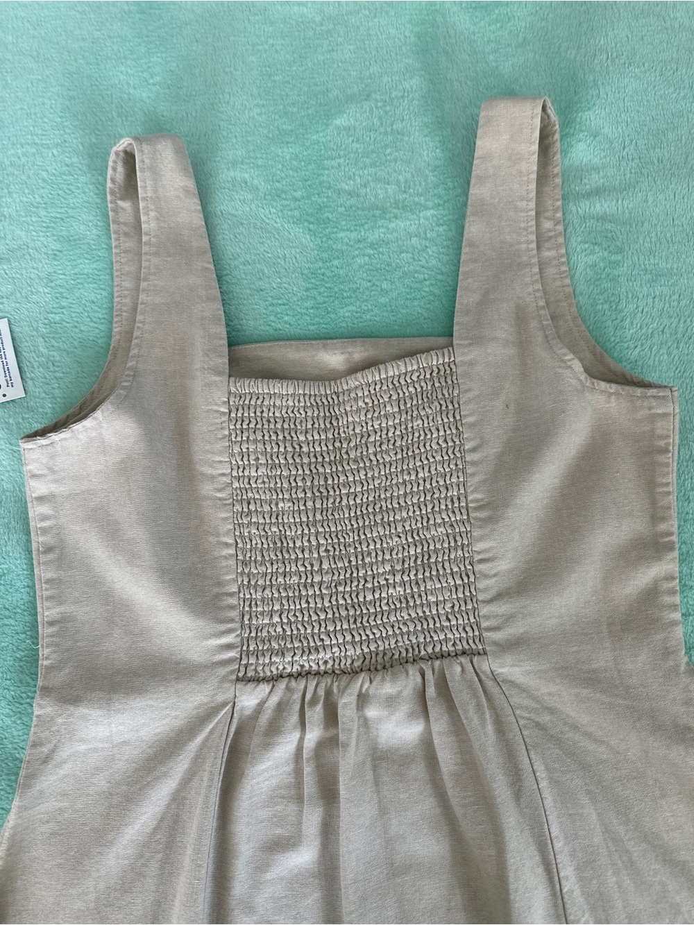 Old Navy Square-Neck Linen-Blend Mini Dress - Picture 5 of 5